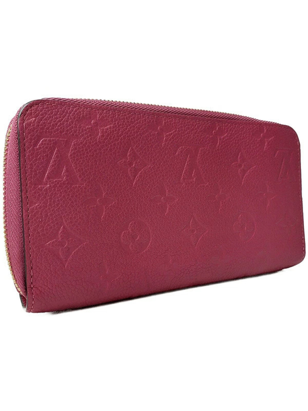 Louis Vuitton Monogram Zippy Long Empreinte Round Wallet Zipper Brown